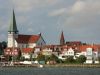 Blick auf die Hafenstadt Ronne auf der Insel Bornholm